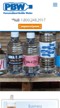 Mobile Screenshot of personalizedbottlewater.com